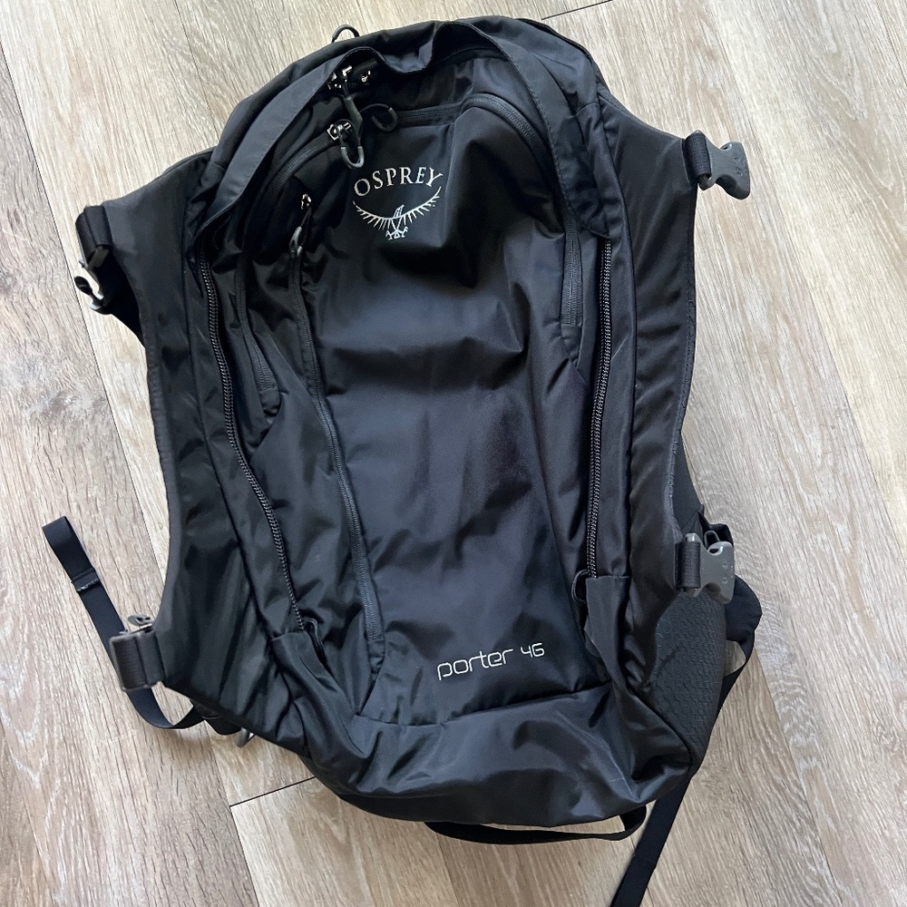 Osprey Porter 46 travel backpack black NWOT
